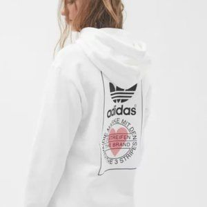 adidas The Brand With The 3 Stripes Hoodie Sweatshirt Size Small